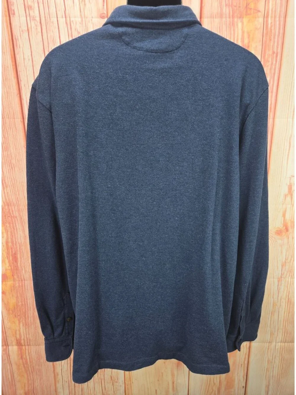 Polo Ralph Lauren Long Sleeve Pima Cotton Navy Polo XXL